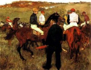 Before The Start by Edgar Degas, hand-painted oil painting reproduction