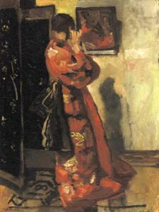 Before the Mirror by George Hendrik Breitner, hand-painted oil painting reproduction