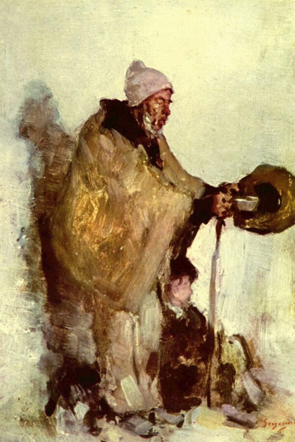 Beggar by Nicolae Grigorescu, hand-painted oil painting reproduction