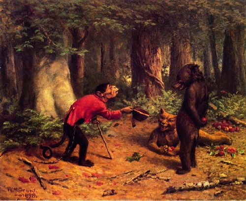 Begging for Apples by William Holbrook Beard, hand-painted oil reproduction