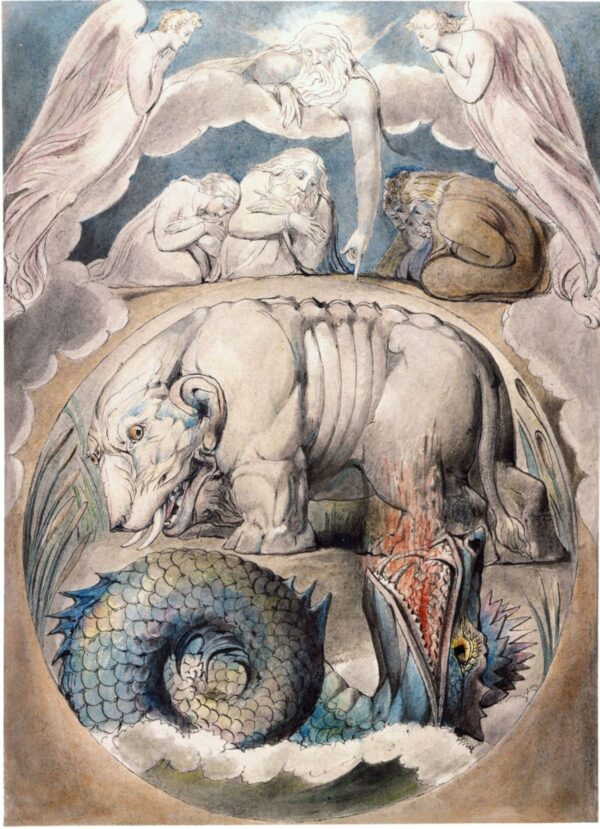 Behemoth and Leviathan by William Blake, hand-painted oil painting reproduction