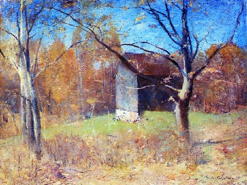 Behind the Artist’s Studio by Emil Carlsen, hand-painted oil reproduction