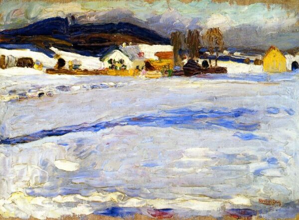 Bei Starnberg – Winter by Wassily Kandinsky, hand-painted oil painting reproduction