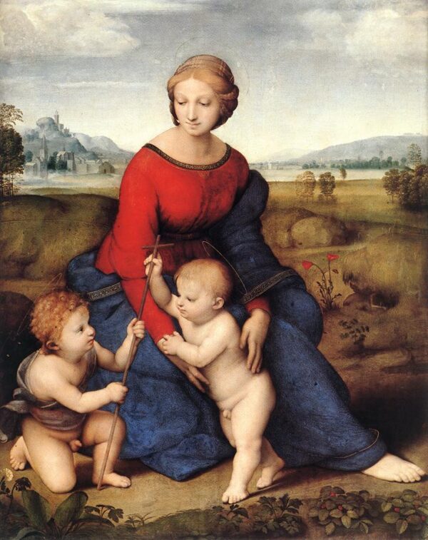 Madonna of Belvedere by Raphael Sanzio, hand-painted oil painting reproduction