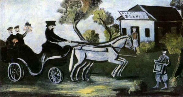 Belyi Dukhan by Niko Pirosmani, hand-painted oil painting reproduction