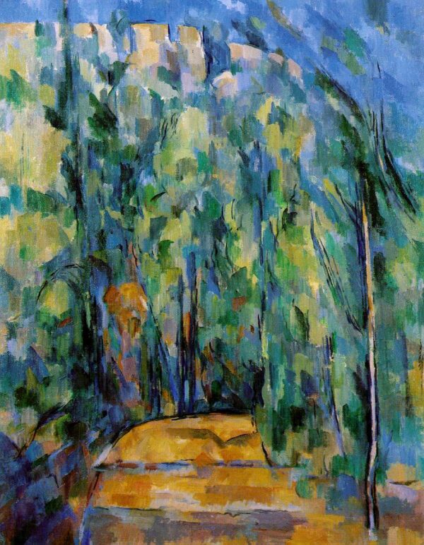Bend in Forest Road by Paul Cézanne, hand-painted oil painting reproduction