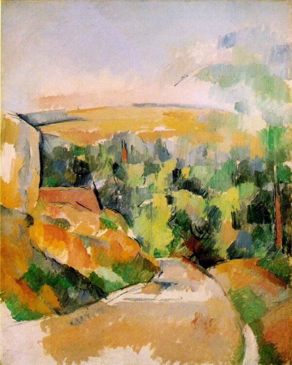 Bend in Road by Paul Cézanne, hand-painted oil painting reproduction