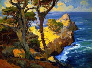 Beneath a Sky of Mazarin by Franz Bischoff, hand-painted oil painting reproduction