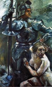 Beneath the Shield of Arms by Lovis Corinth, hand-painted oil painting reproduction