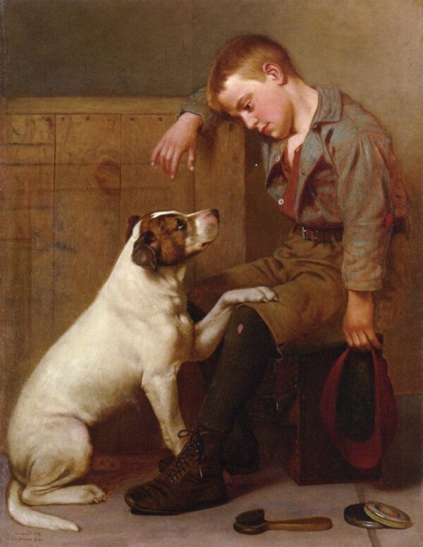 Best Friends by John G Brown, hand-painted oil painting reproduction