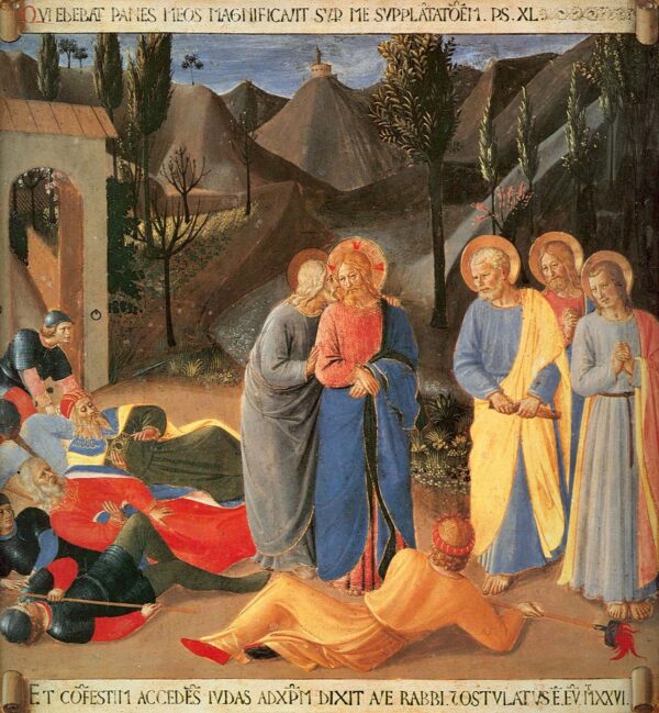 Betrayal with a Kiss by Fra Angelico, hand-painted oil painting reproduction