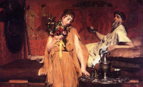 Between Hope and Fear by Lawrence Alma-Tadema, hand-painted oil painting reproduction