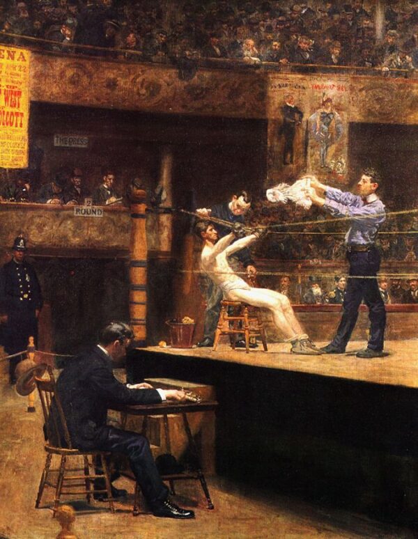 Between Rounds by Thomas Eakins, hand-painted oil painting reproduction