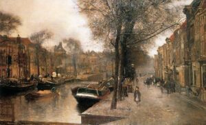 Bierkade In Den Haag by Floris Arntzenius, hand-painted oil painting reproduction