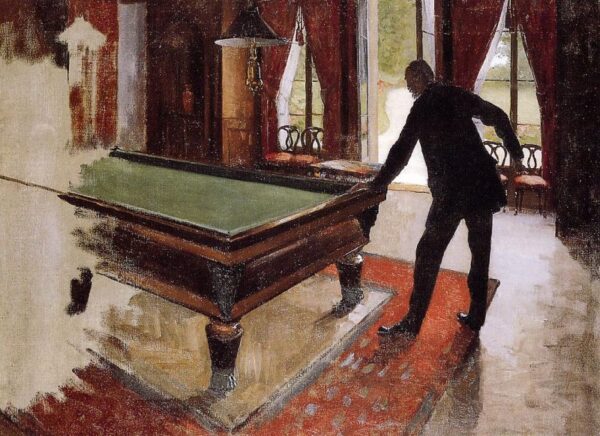 Billiards by Gustave Caillebotte, hand-painted oil painting reproduction