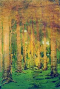 Birchwood Spots of sunlight 1890 1895 by Arkhip Kuindzhi, hand-painted oil painting reproduction