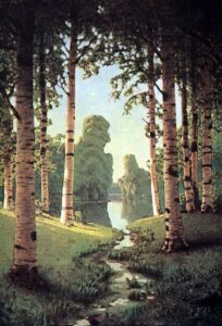 Birchwood 2 1898 1908 by Arkhip Kuindzhi, hand-painted oil painting reproduction