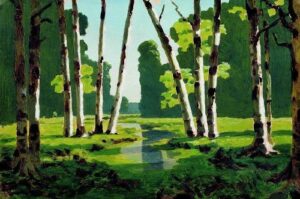 Birchwood an by Arkhip Kuindzhi, hand-painted oil painting reproduction