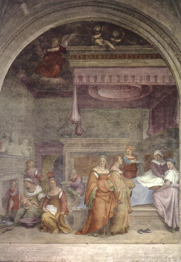 Birth of the Virgin by Andrea del Sarto, hand-painted oil reproduction