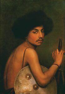 Bisharin Warrior by Jean-Léon Gérôme, hand-painted oil painting reproduction