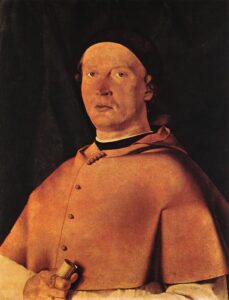 Bishop Bernardo de’ Rossi by Lorenzo Lotto, hand-painted oil painting reproduction