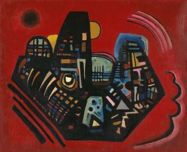 Black-Red by Wassily Kandinsky, hand-painted oil painting reproduction