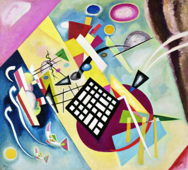 Black Grid by Wassily Kandinsky, hand-painted oil reproduction