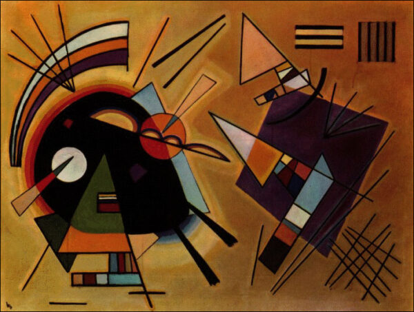Black and Violet by Wassily Kandinsky, hand-painted oil painting reproduction