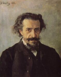 Portrait of the Composer P.I. Blaramberga by Valentin Alexandrovich Serov, hand-painted oil painting reproduction