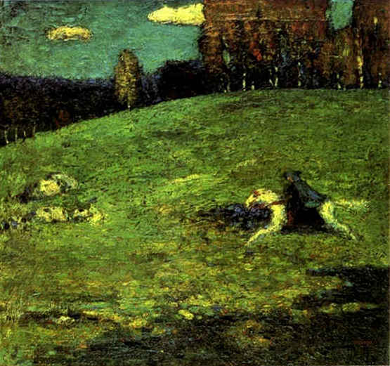 Blaue Reiter by Wassily Kandinsky, hand-painted oil reproduction