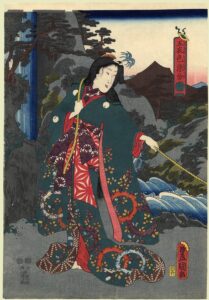 Blue by Utagawa Kunisada, hand-painted oil painting reproduction
