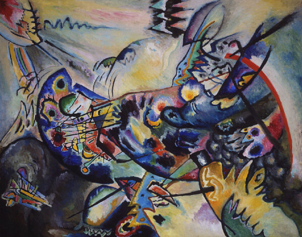Blue Crest by Wassily Kandinsky, hand-painted oil painting reproduction