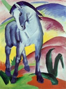Blue Horse I by Franz Marc, hand-painted oil painting reproduction
