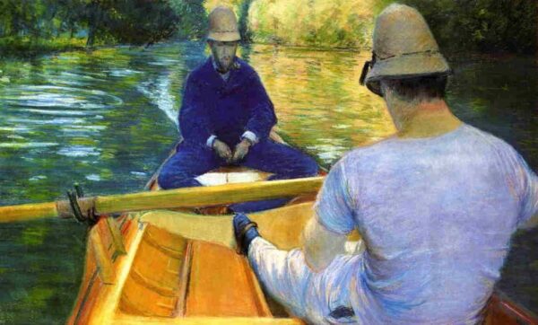 Boaters on the Yerres by Gustave Caillebotte, hand-painted oil painting reproduction