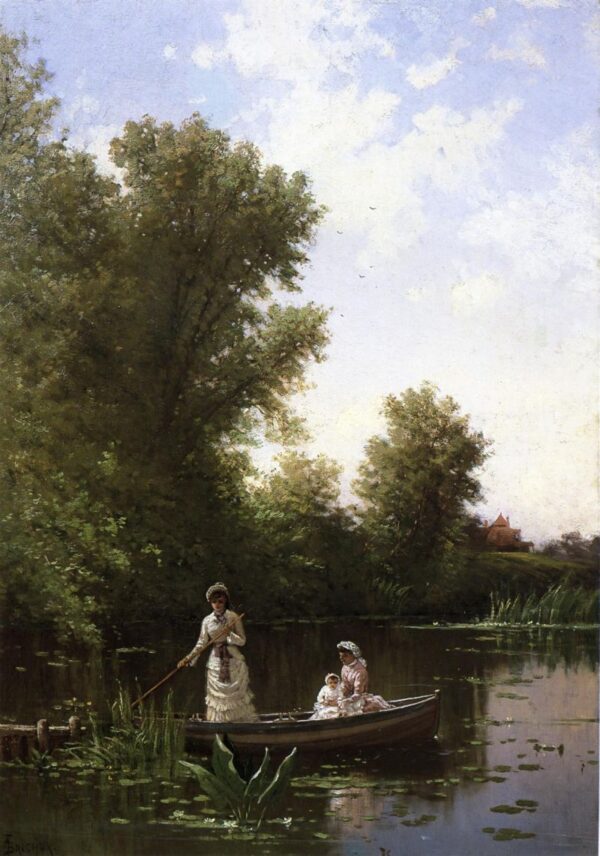 Boating in the Afternoon by Alfred Thompson Bricher, hand-painted oil painting reproduction