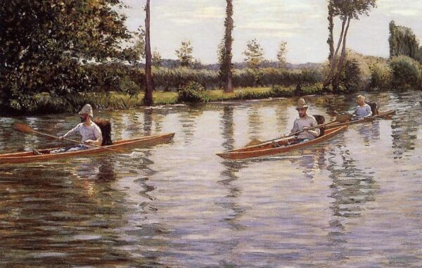 Boating on the Yerres by Gustave Caillebotte, hand-painted oil painting reproduction