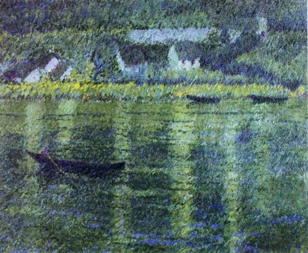Boats in a River by Theodore Earl Butler, hand-painted oil painting reproduction