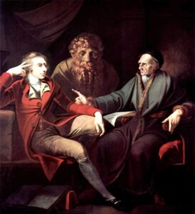 The Artist in Conversation with Johann Jakob Bodmer by Henry Fuseli, hand-painted oil painting reproduction