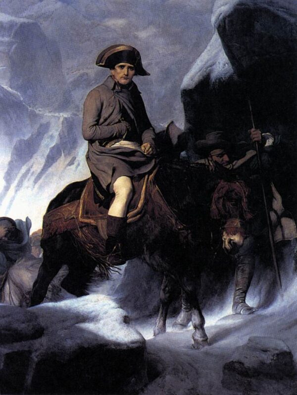 Bonaparte Crossing the Alps by Paul Delaroche, hand-painted oil painting reproduction
