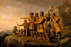 Boone’s First View of Kentucky by William Ranney, hand-painted oil painting reproduction