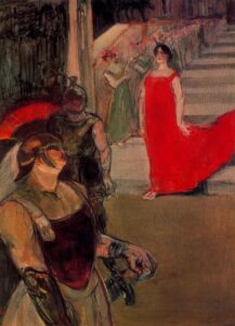 The Opera Messaline at Bordeaux by Toulouse-Lautrec, hand-painted oil painting reproduction