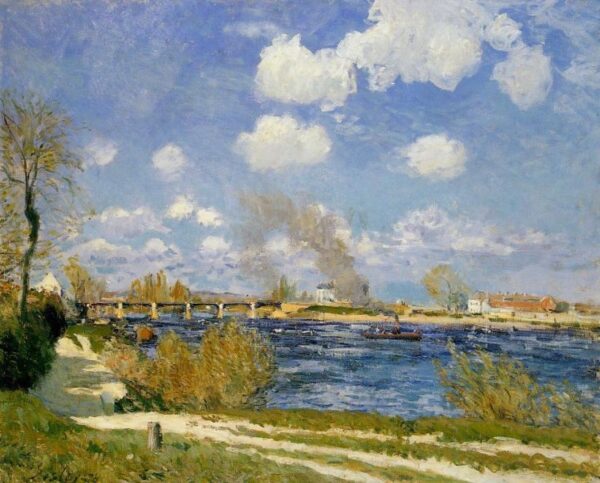 Bougival by Alfred Sisley, hand-painted oil painting reproduction