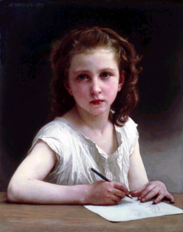 A Calling by William Bouguereau, hand-painted oil painting reproduction