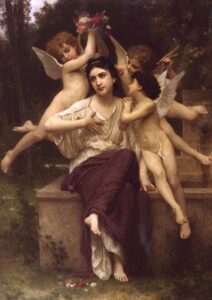 A Dream of Spring by William Bouguereau, hand-painted oil painting reproduction