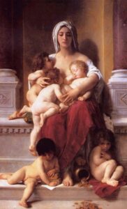 Charity by William Bouguereau, hand-painted oil painting reproduction