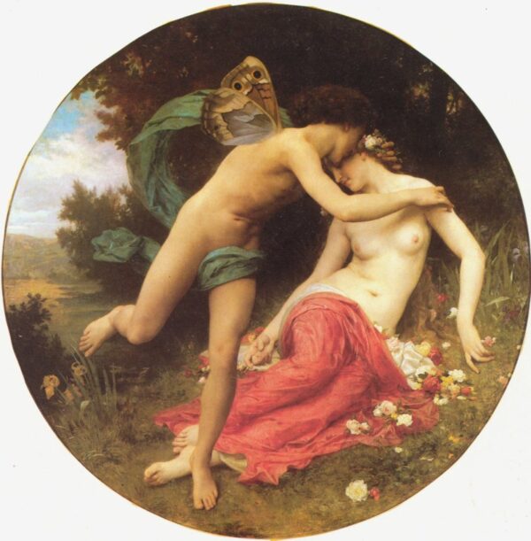 Cupid and Psyche by William Bouguereau, hand-painted oil painting reproduction