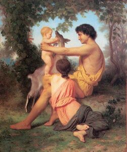 Family from Antiquity by William Bouguereau, hand-painted oil painting reproduction