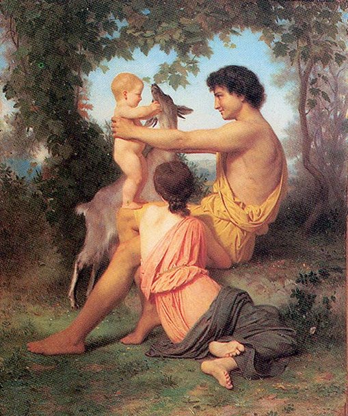 Family from Antiquity by William Bouguereau, hand-painted oil reproduction