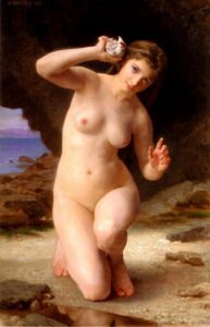 Femme Au Coquillage by William Bouguereau, hand-painted oil painting reproduction