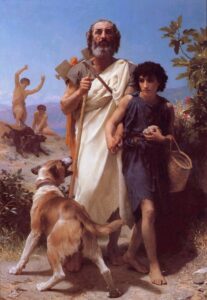 Homer and His Guide by William Bouguereau, hand-painted oil painting reproduction